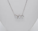 White Gold Orion Constellation Diamond Necklace
