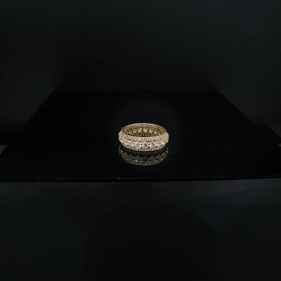 Three Row Eternity Ring