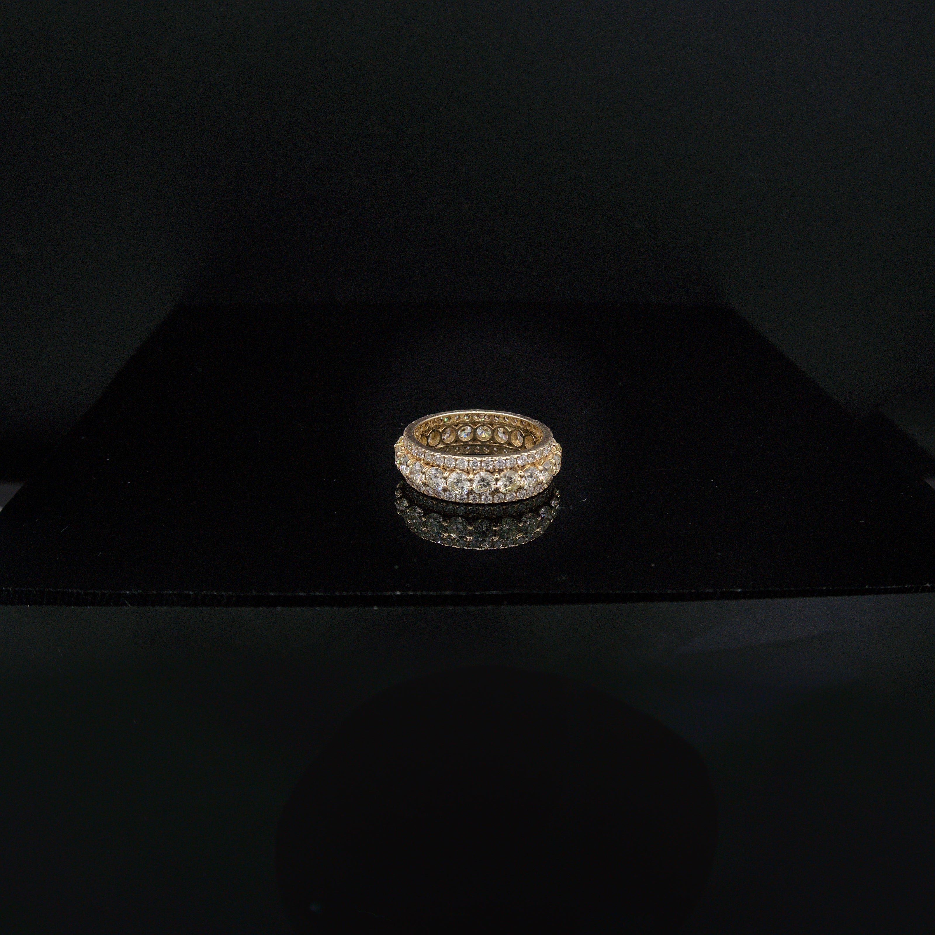 Three Row Eternity Ring