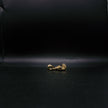 14K Solid Yellow Gold Two Hands 11mm Boxing Glove Pendant