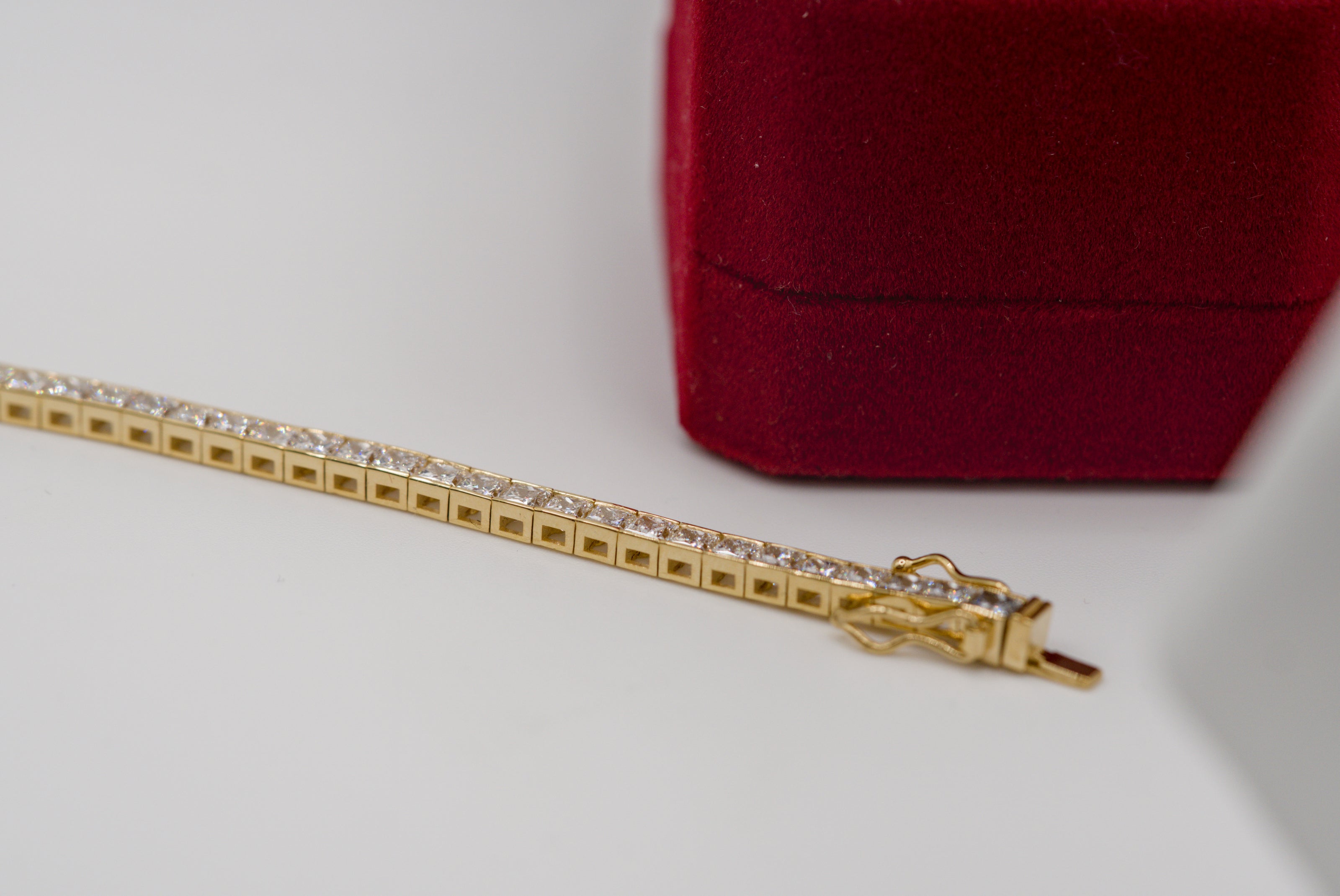 Princess Cut Diamond Tennis Bracelet