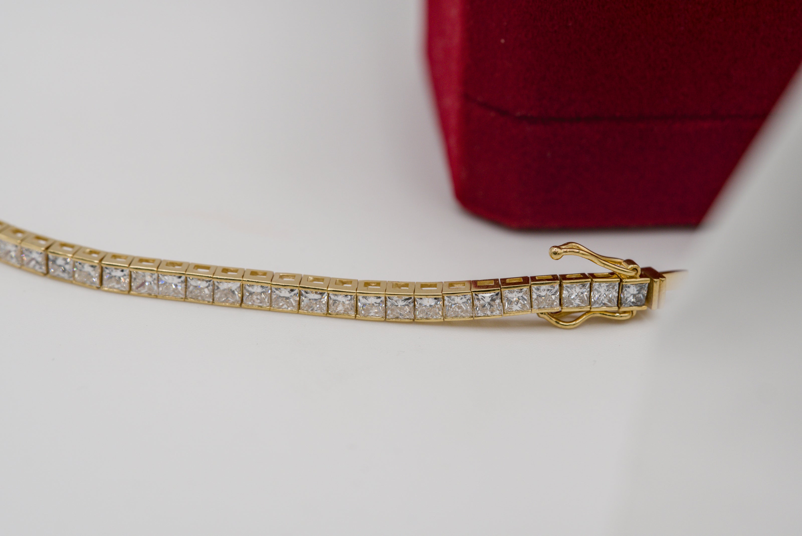 Princess Cut Diamond Tennis Bracelet