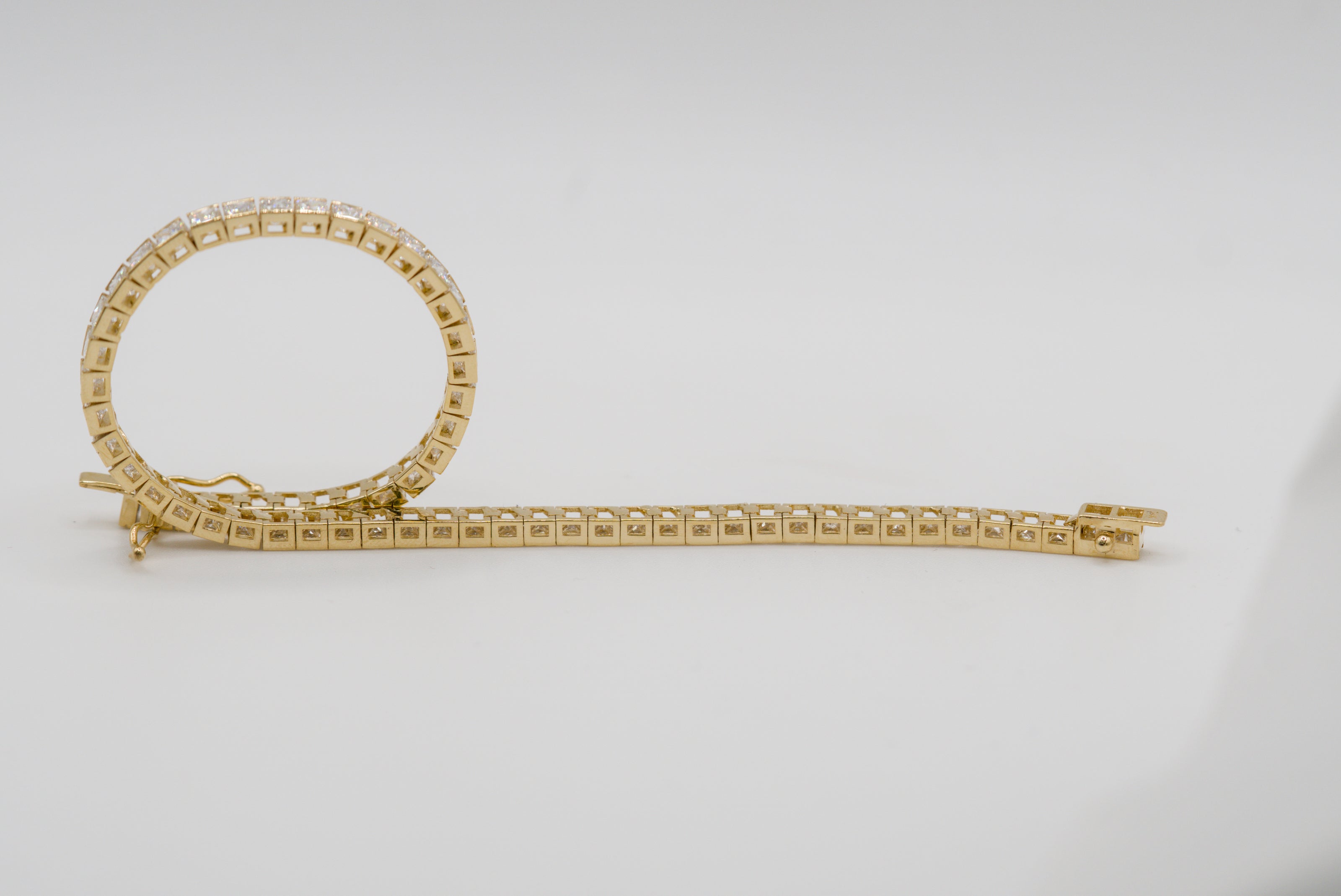 Princess Cut Diamond Tennis Bracelet