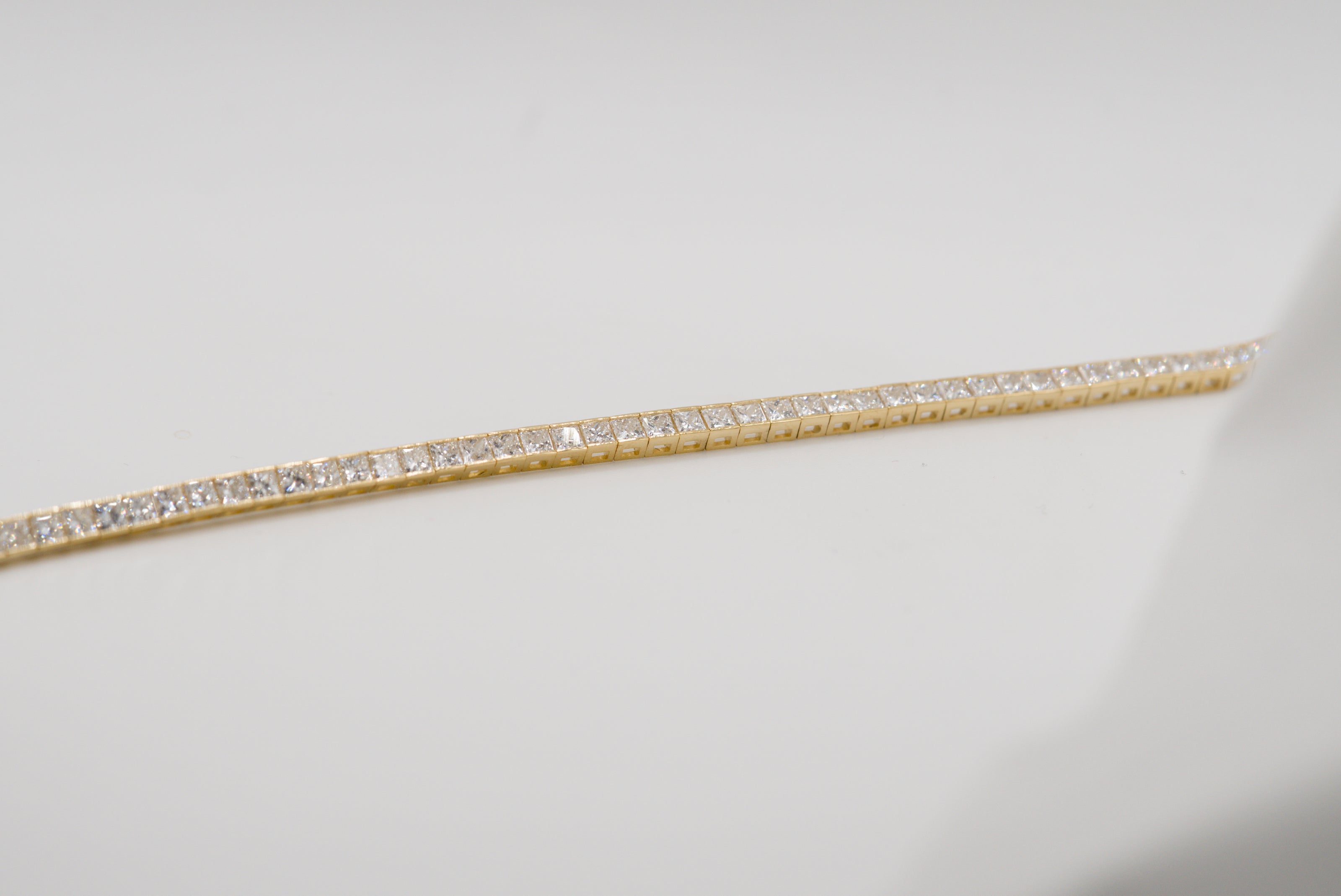 Princess Cut Diamond Tennis Bracelet