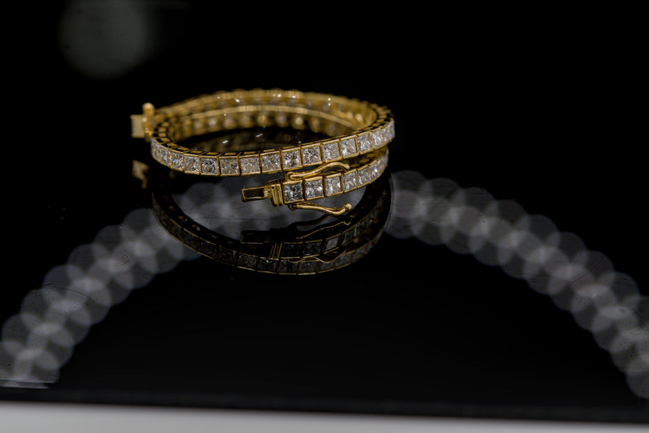 Princess Cut Diamond Tennis Bracelet