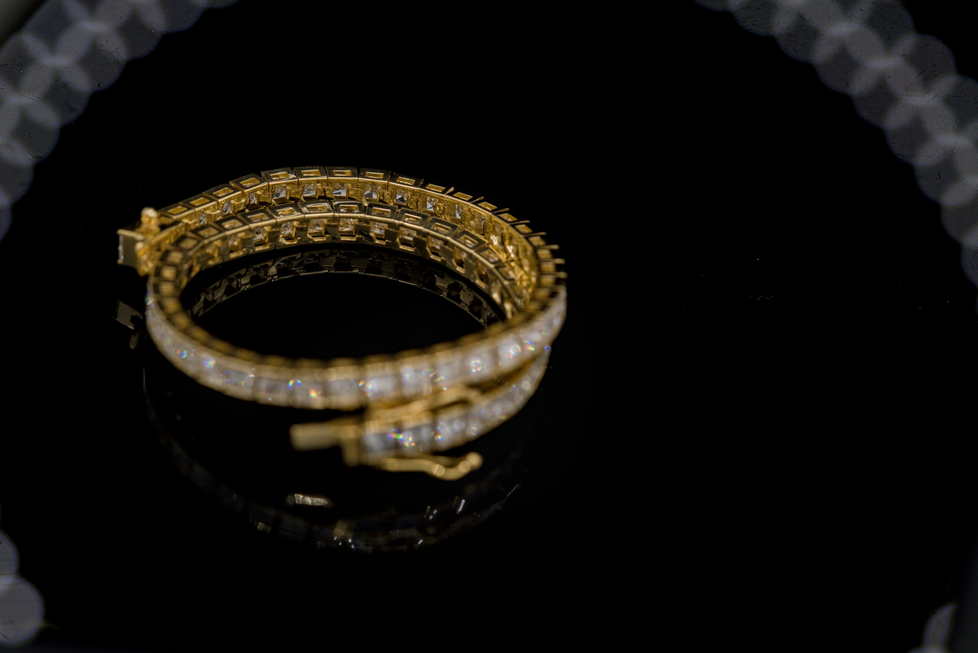 Princess Cut Diamond Tennis Bracelet