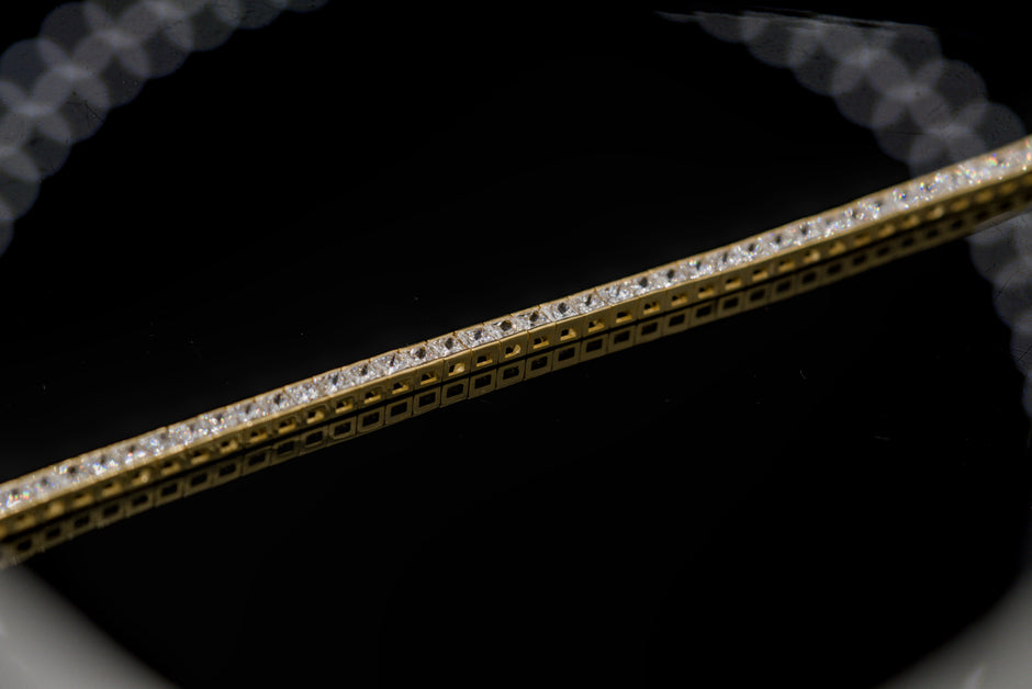 Princess Cut Diamond Tennis Bracelet