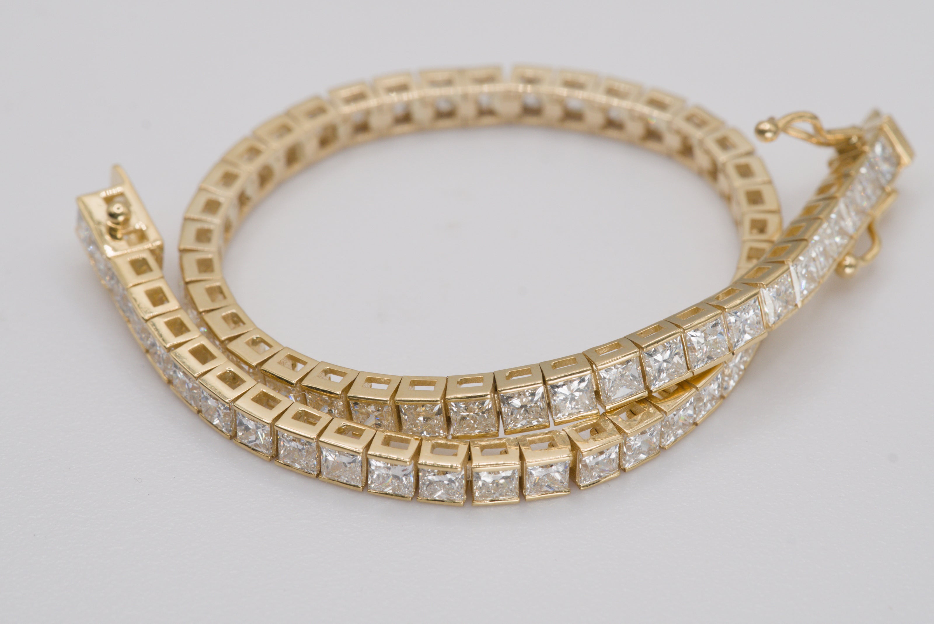 Princess Cut Diamond Tennis Bracelet