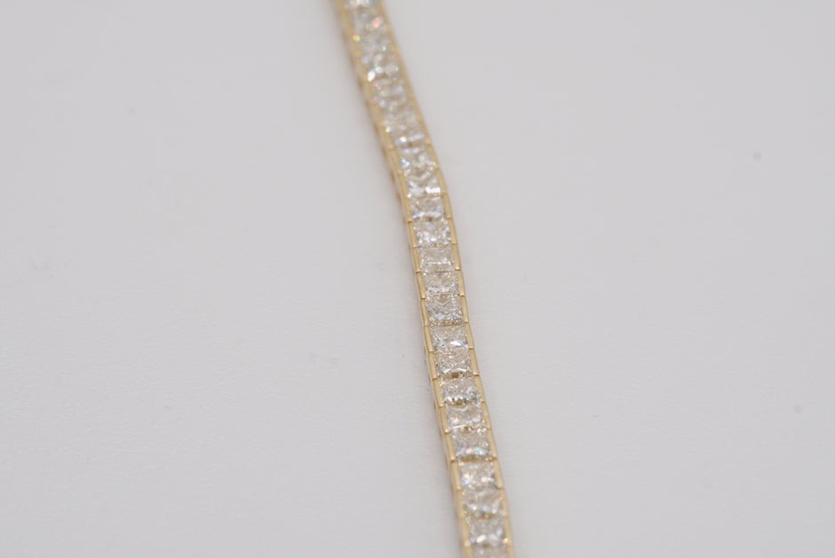Princess Cut Diamond Tennis Bracelet