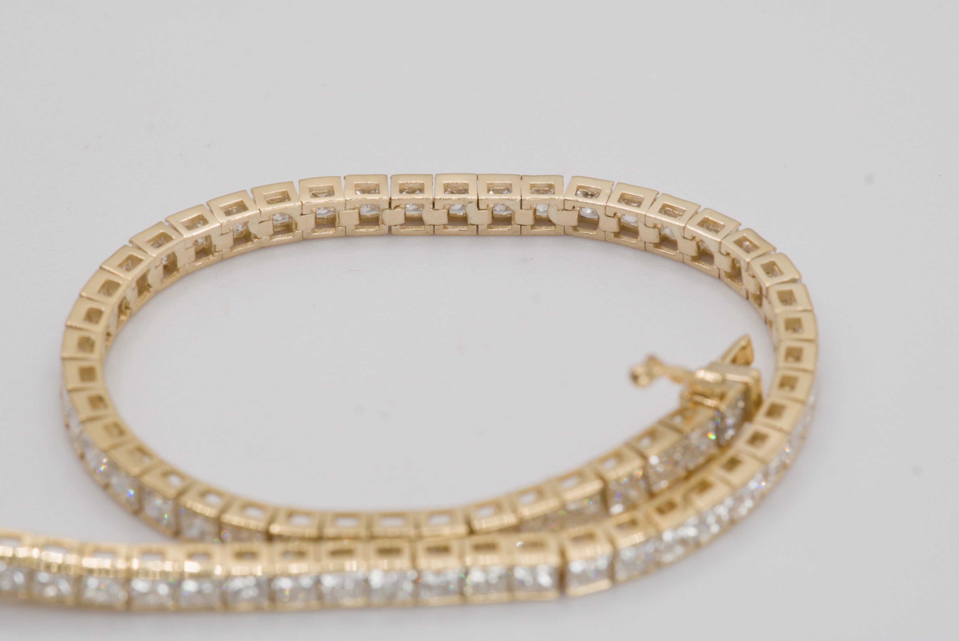 Princess Cut Diamond Tennis Bracelet