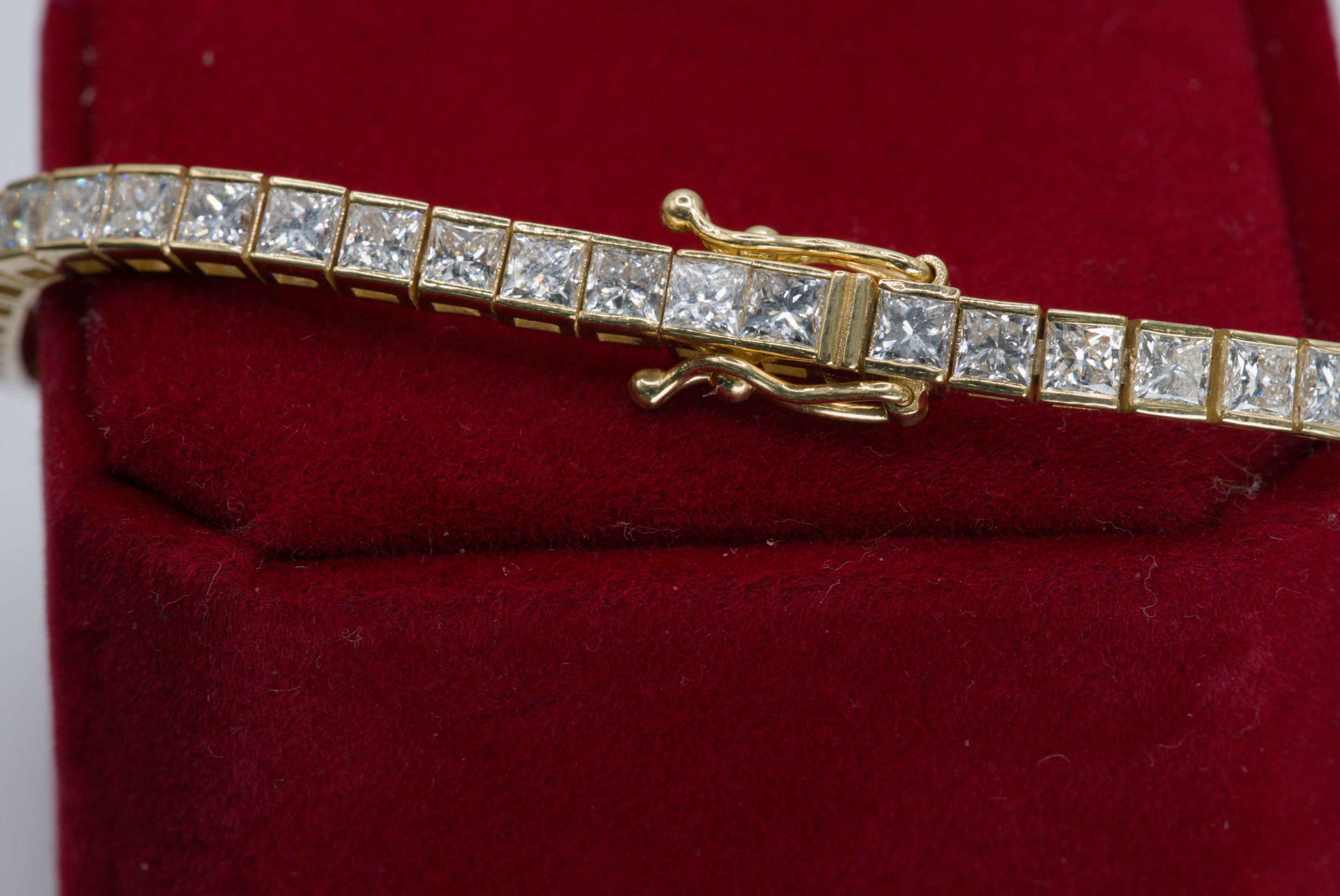 Princess Cut Diamond Tennis Bracelet