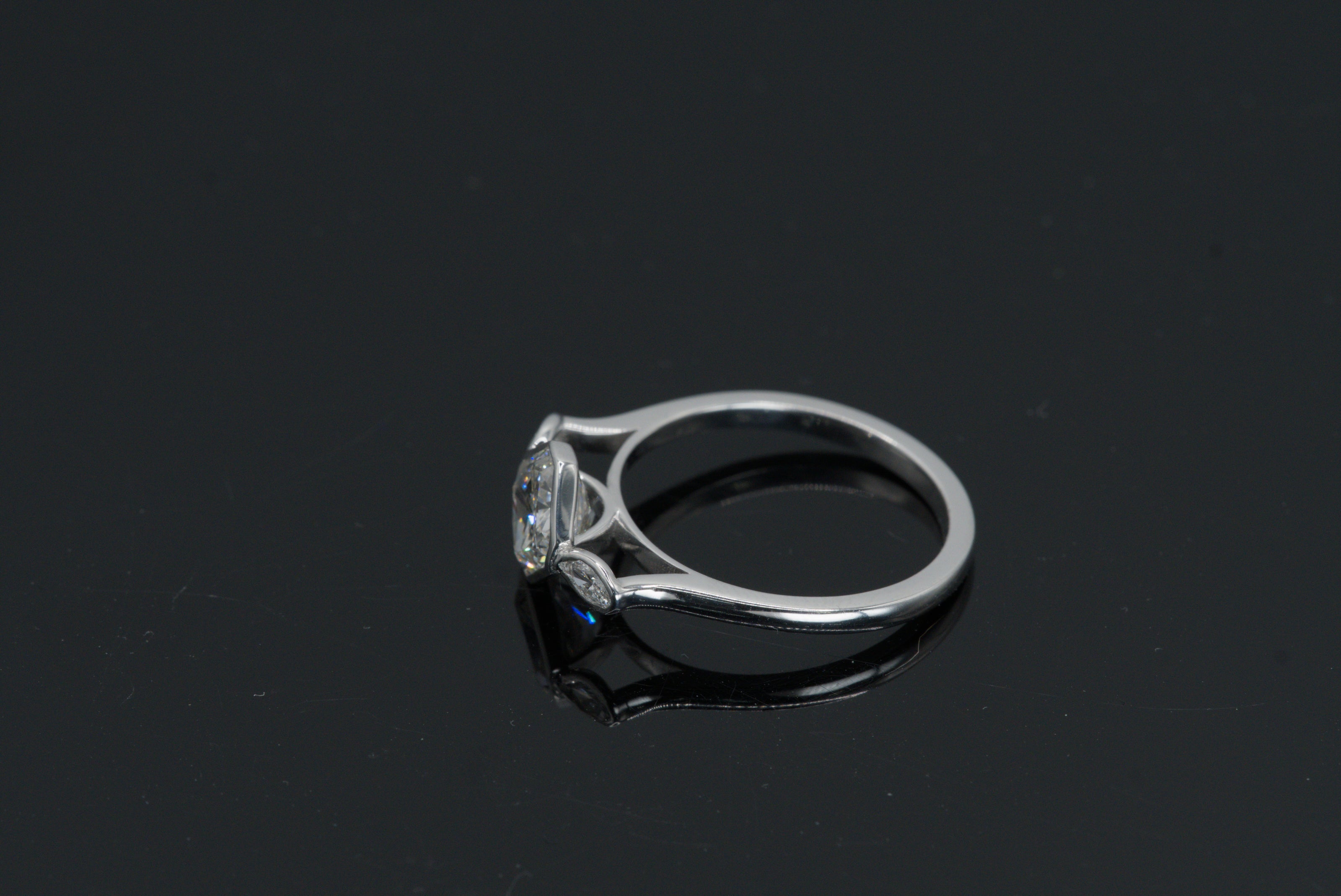 Luxe Cushion Cut Diamond Ring with Marquise Accents