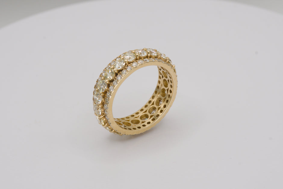 Three Row Eternity Ring