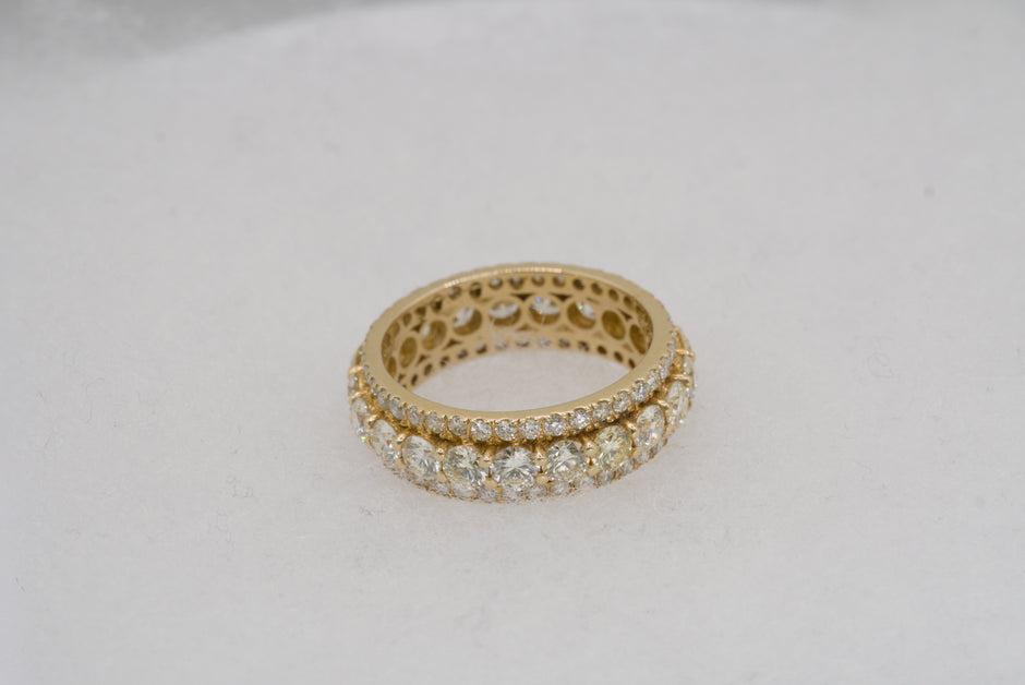 Three Row Eternity Ring