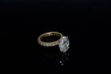 5.1ct Oval Brilliant IGI Certified Lab Diamond Solitaire Ring in 14K Yellow Gold