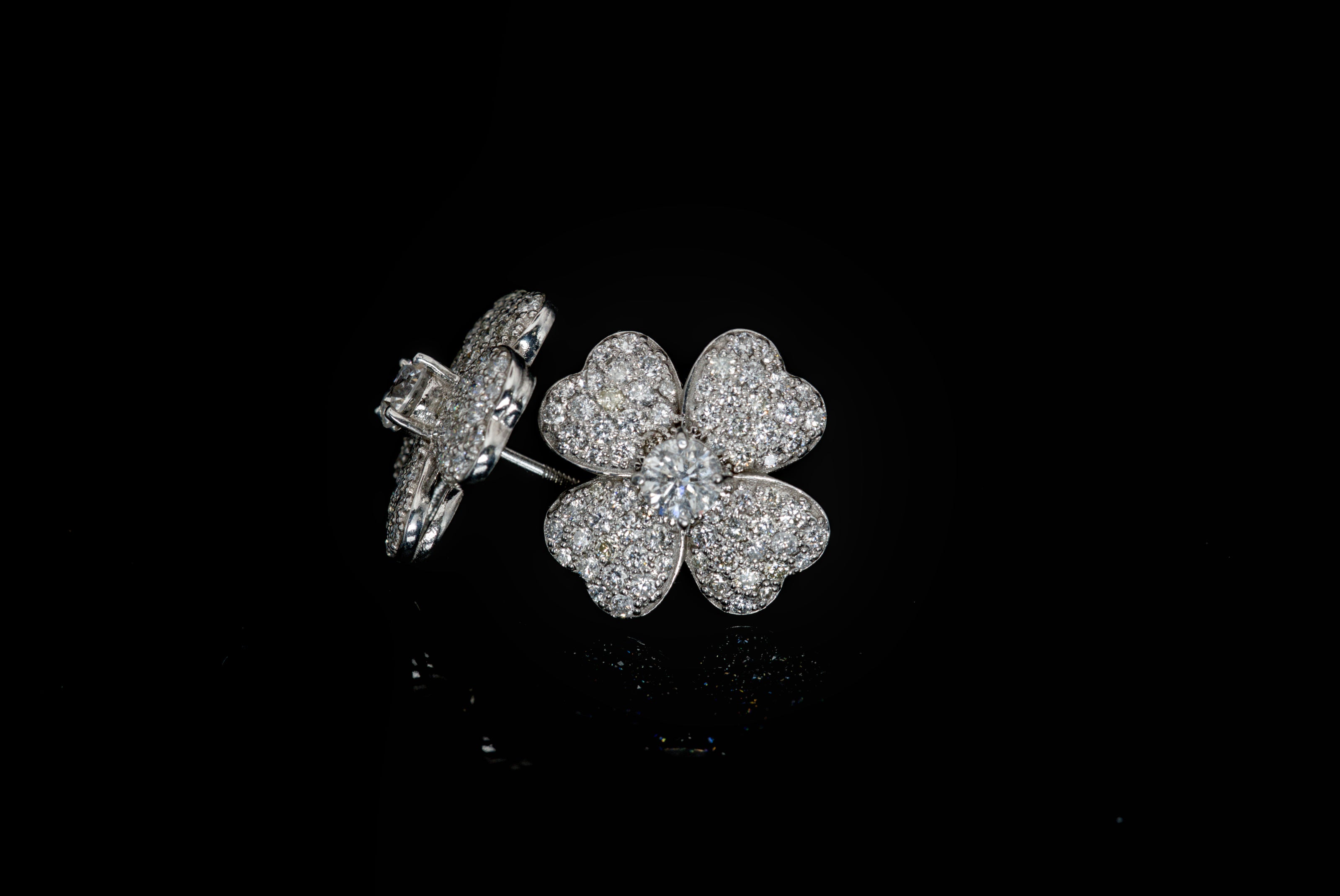 Flower Clover Earrings