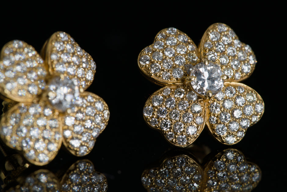 Flower Clover Earrings