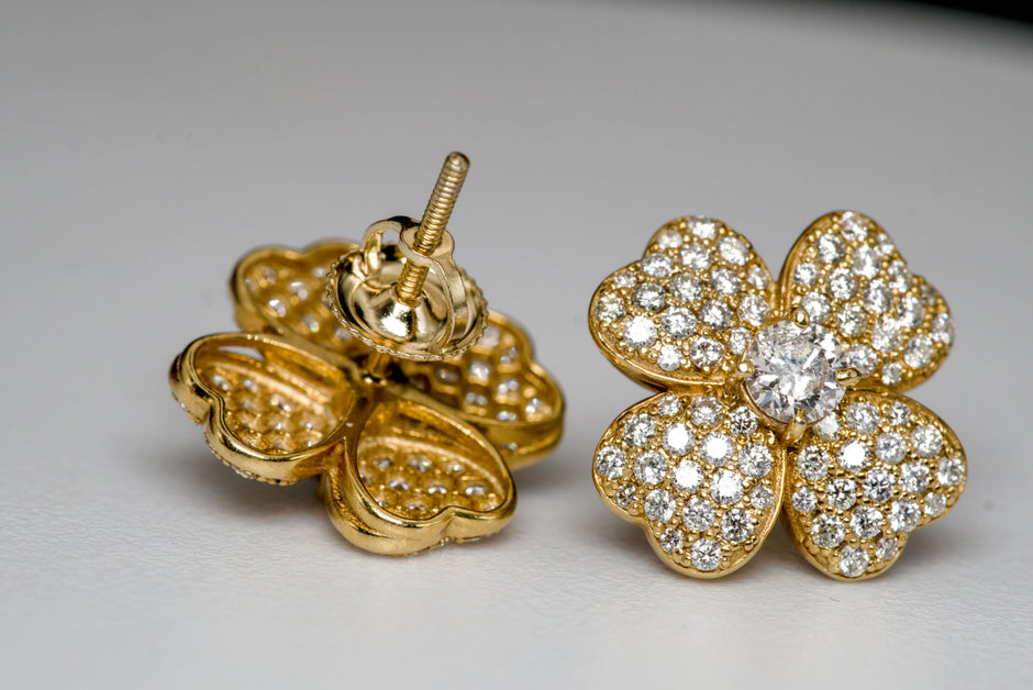 Flower Clover Earrings