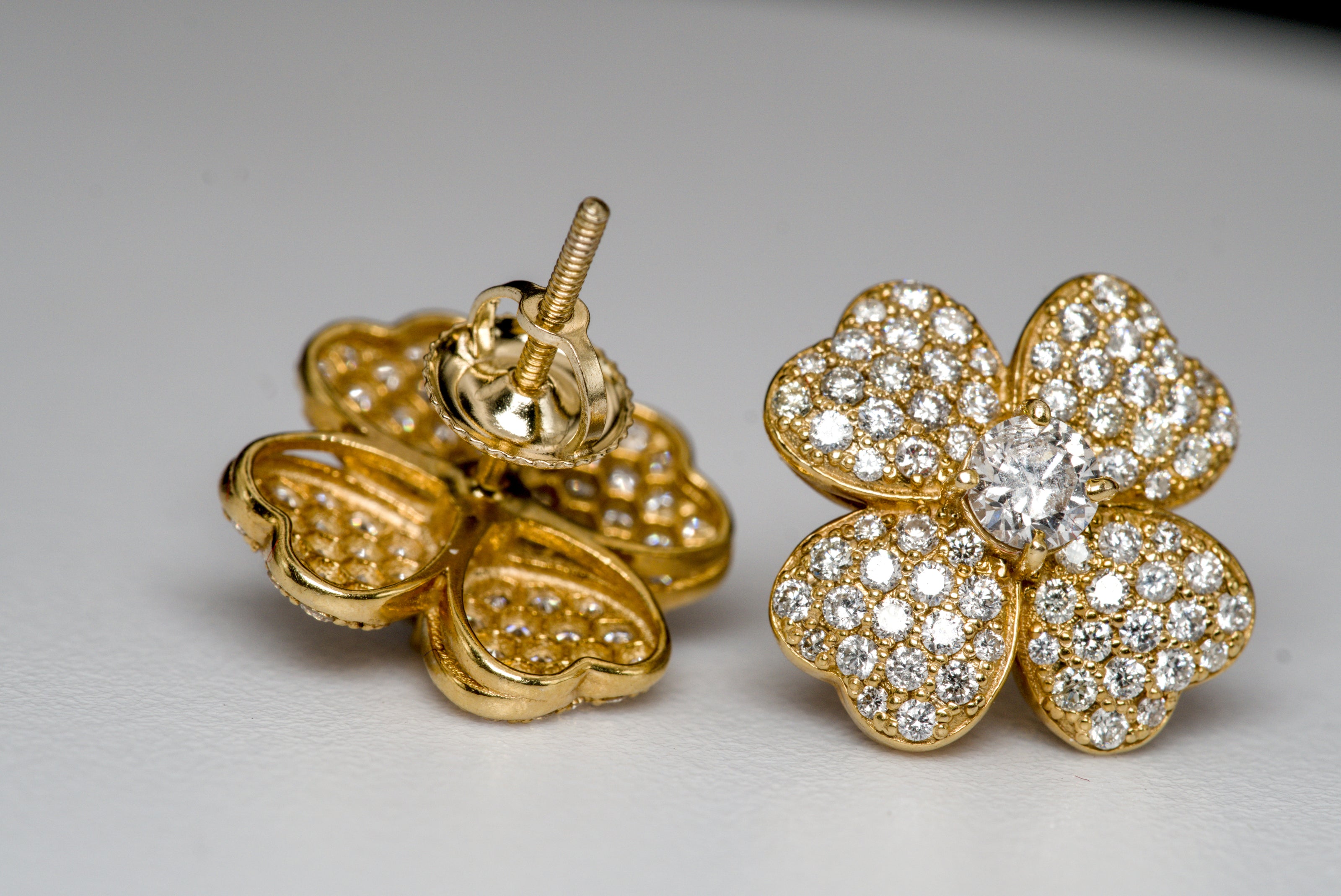 Flower Clover Earrings