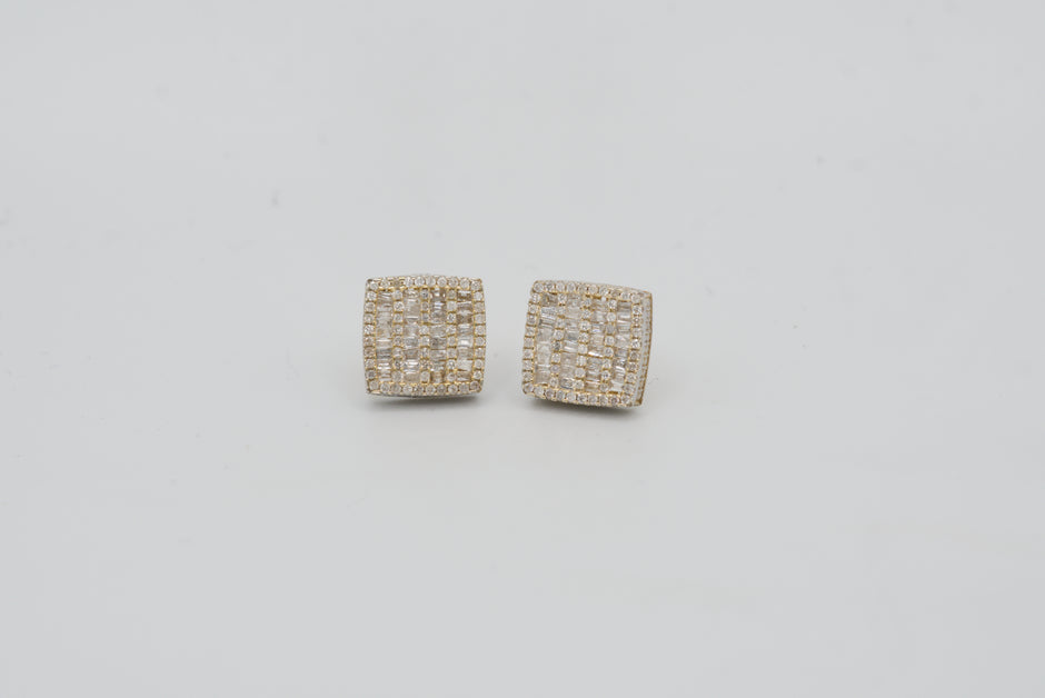 Millgrain Field Earrings