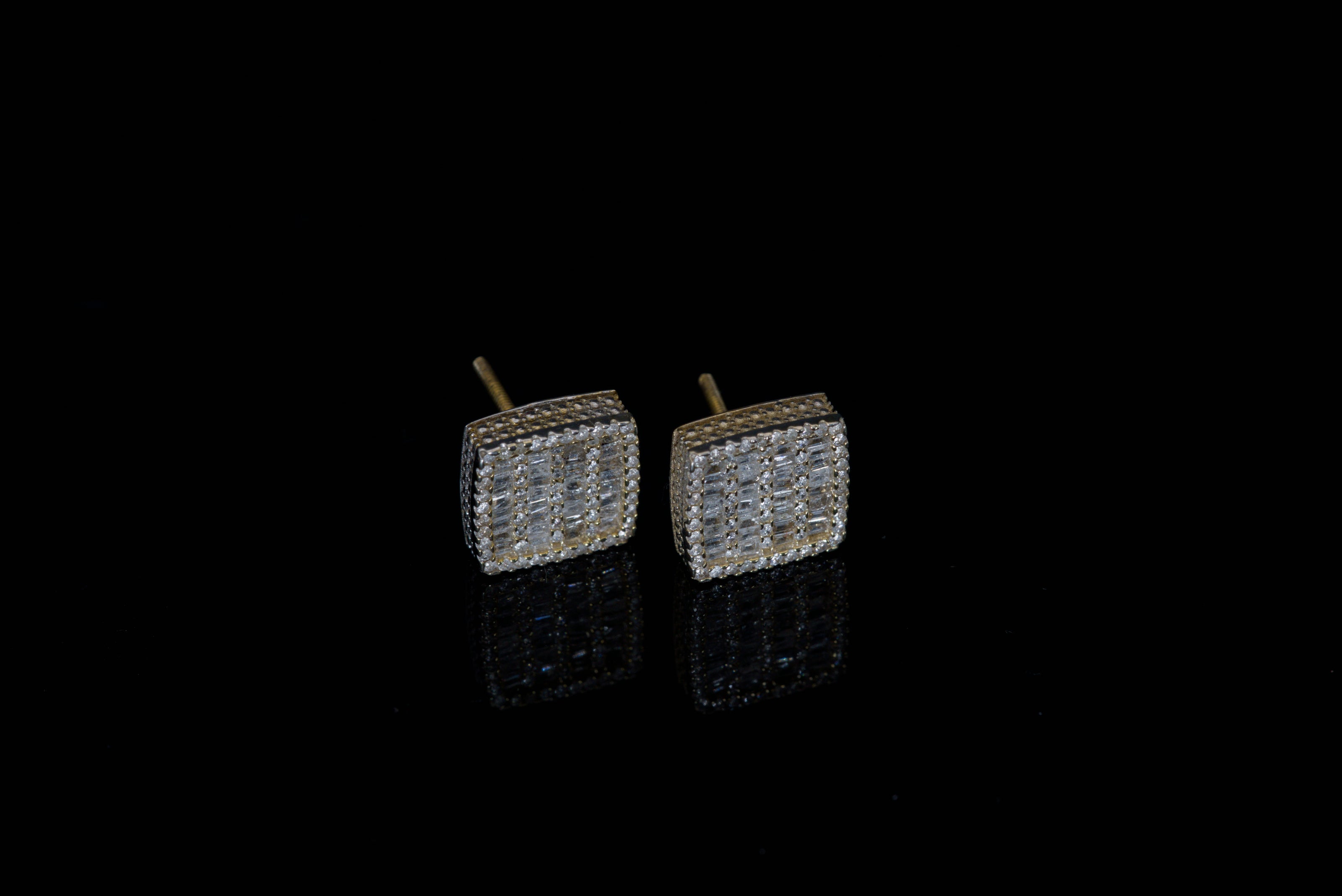 Millgrain Field Earrings