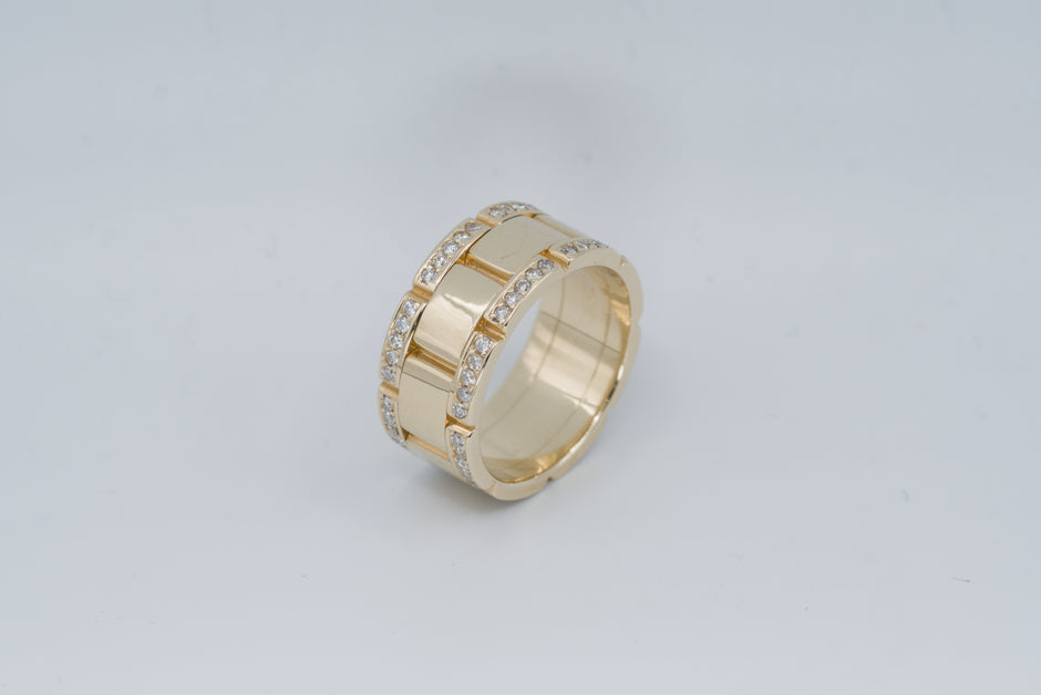 Montre-Anneau | 14k Gold Wrist Watch Ring