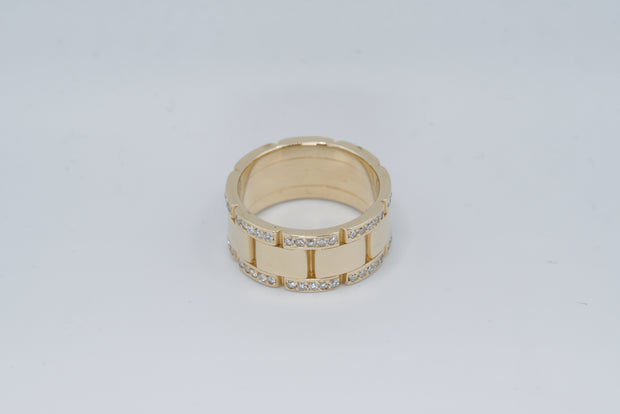 Montre-Anneau | 14k Gold Wrist Watch Ring