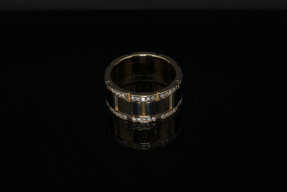 Montre-Anneau | 14k Gold Wrist Watch Ring