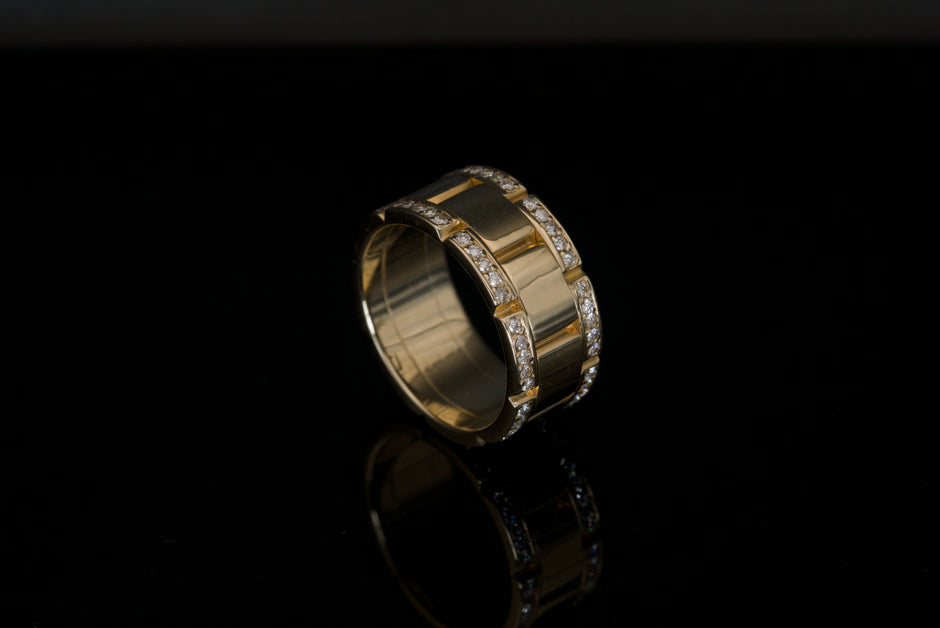 Montre-Anneau | 14k Gold Wrist Watch Ring