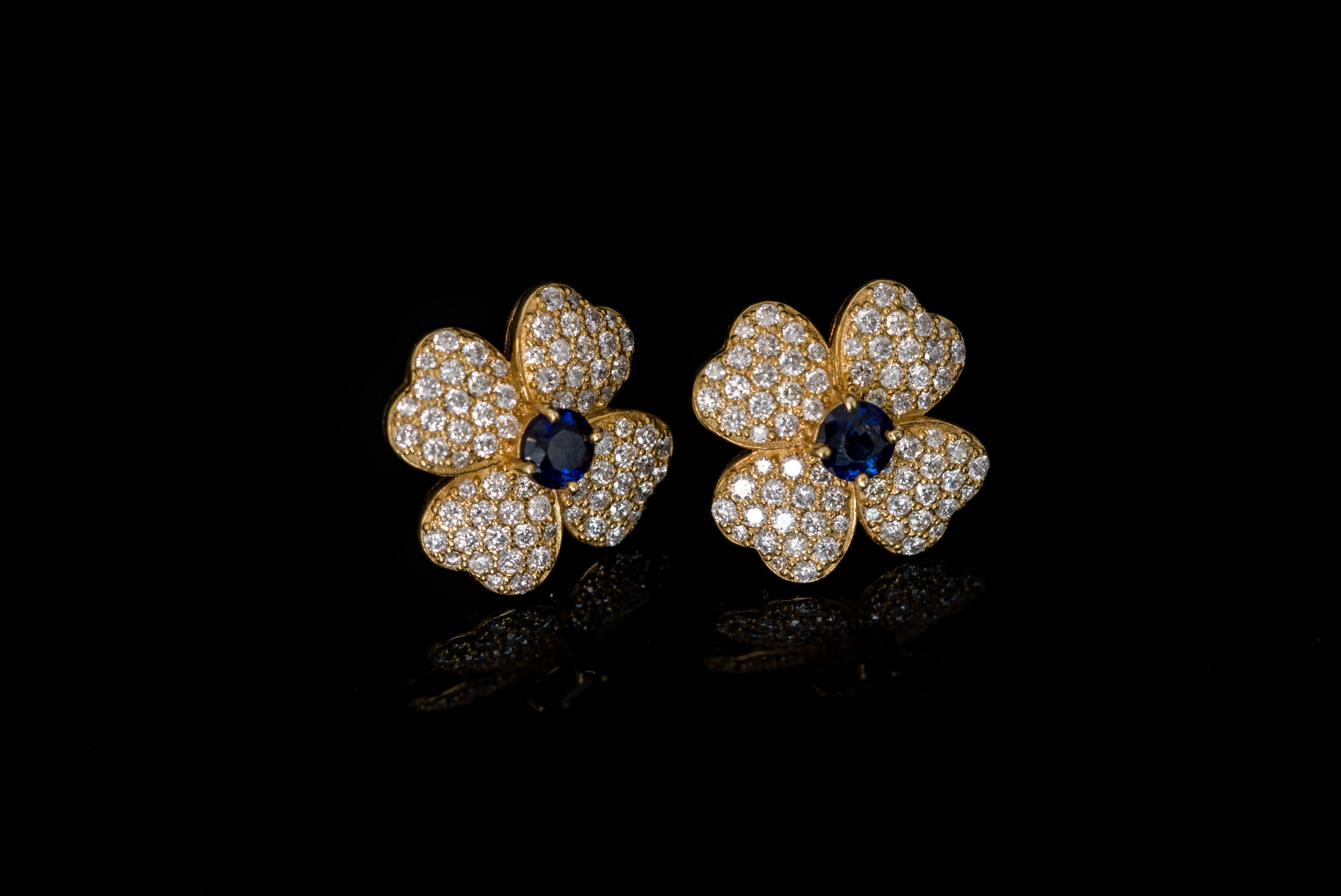 Flower Clover Earrings