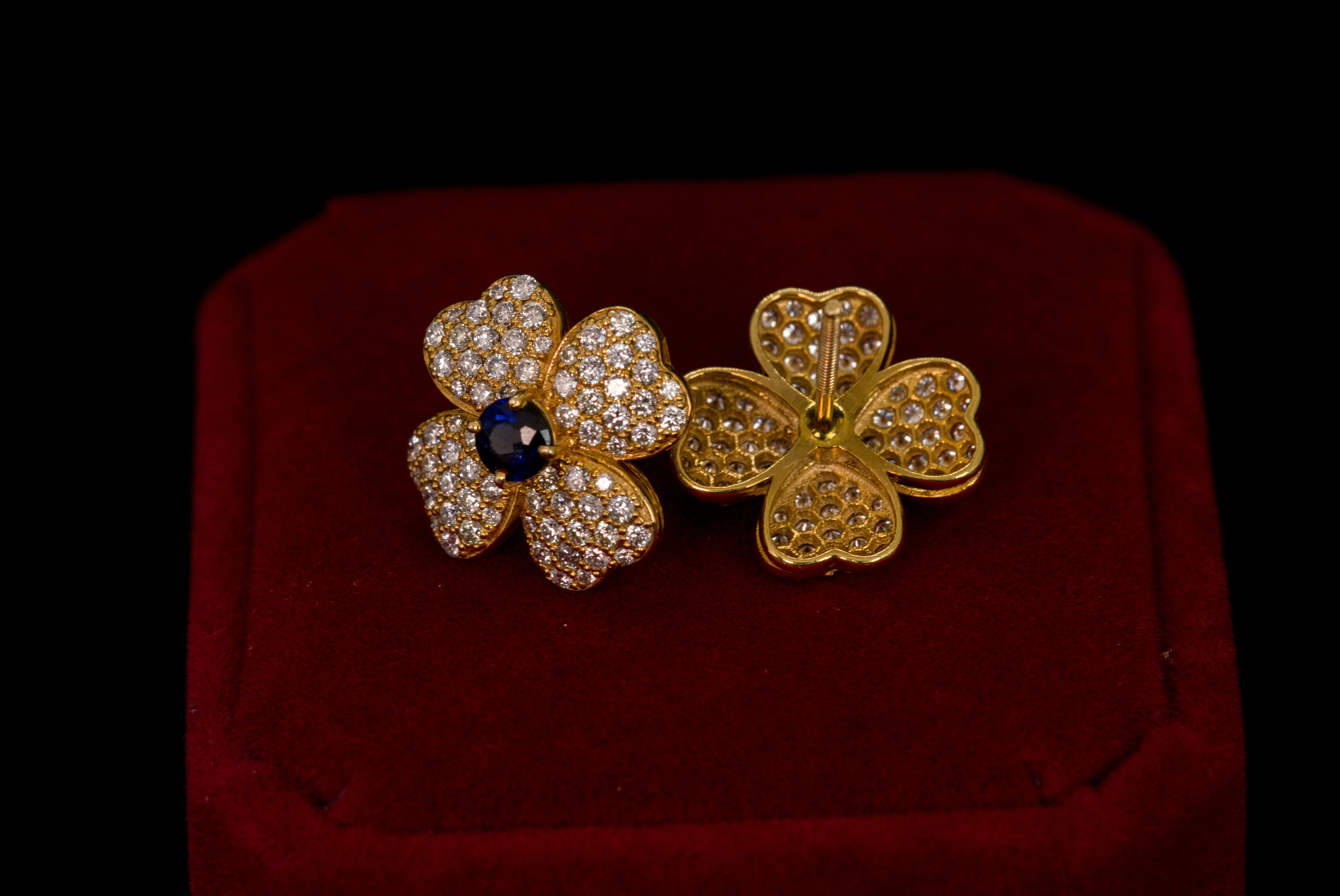 Flower Clover Earrings