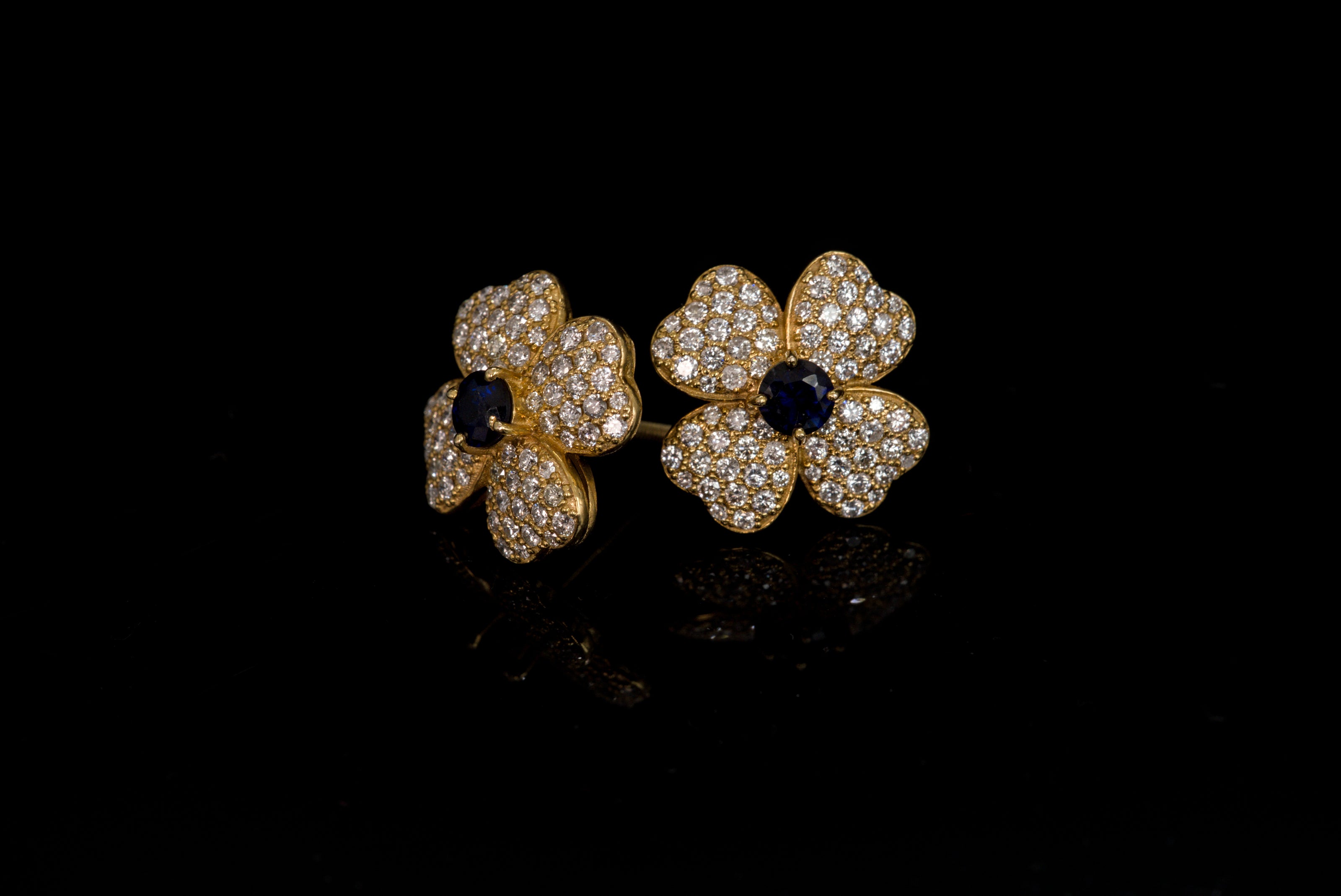 Flower Clover Earrings