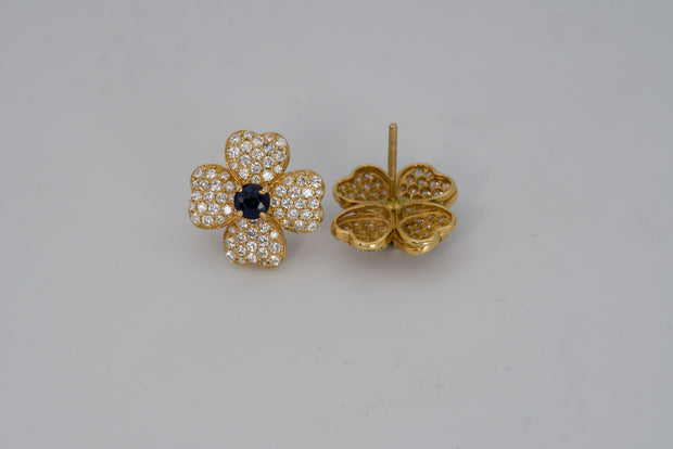 Flower Clover Earrings
