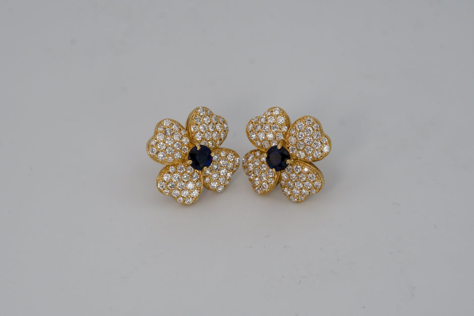 Flower Clover Earrings