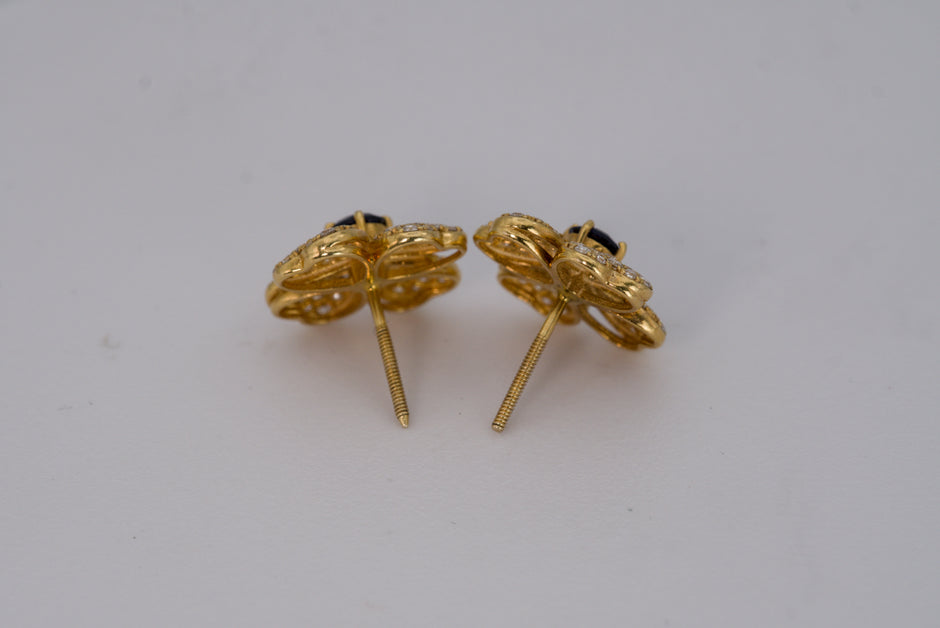 Flower Clover Earrings
